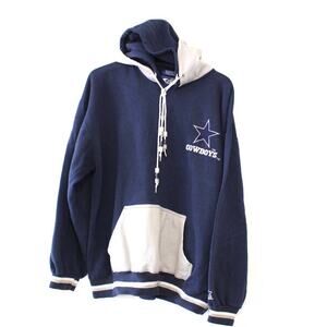 Vintage Dallas Cowboys Football Hooded Sweatshirt Starter XL